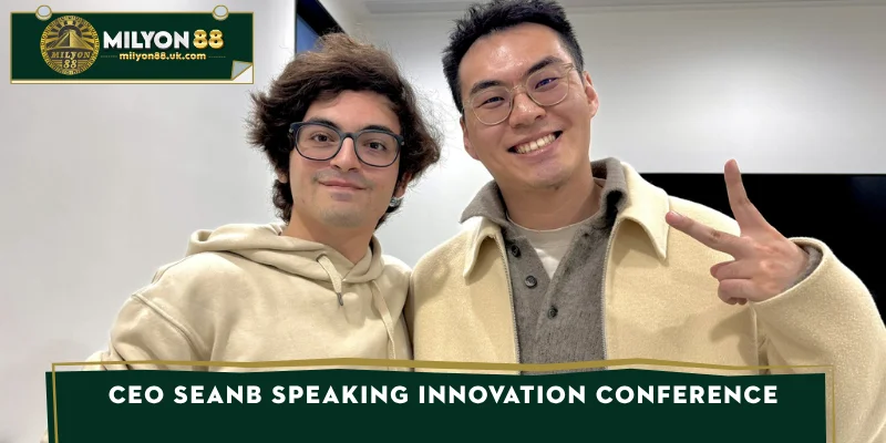 CEO SeanB speaking innovation conference