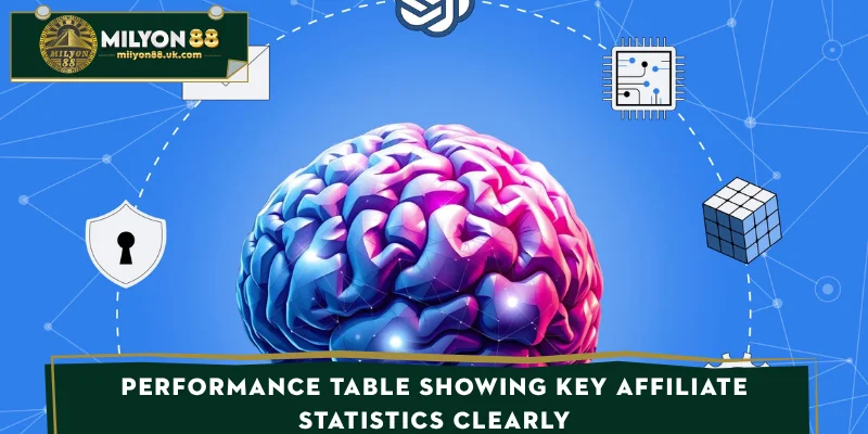 Performance table showing key affiliate statistics clearly