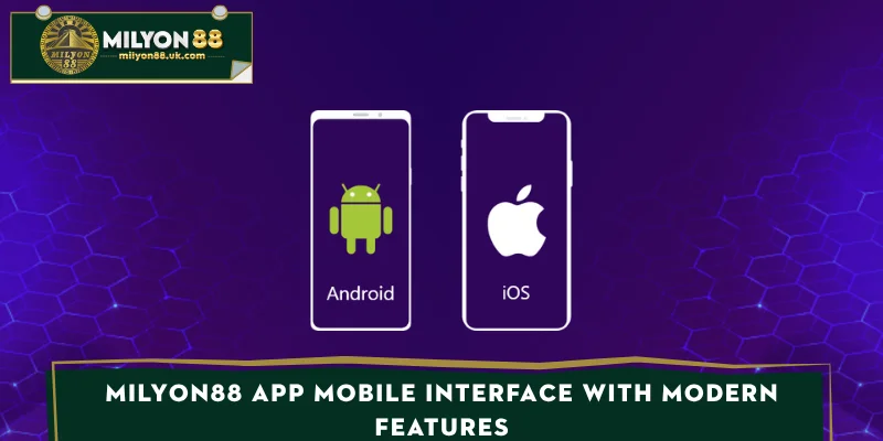 MILYON88 App mobile interface with modern features