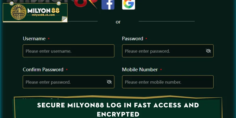 Secure MILYON88 Log in fast access and encrypted