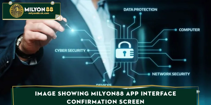 Image showing MILYON88 App interface confirmation screen